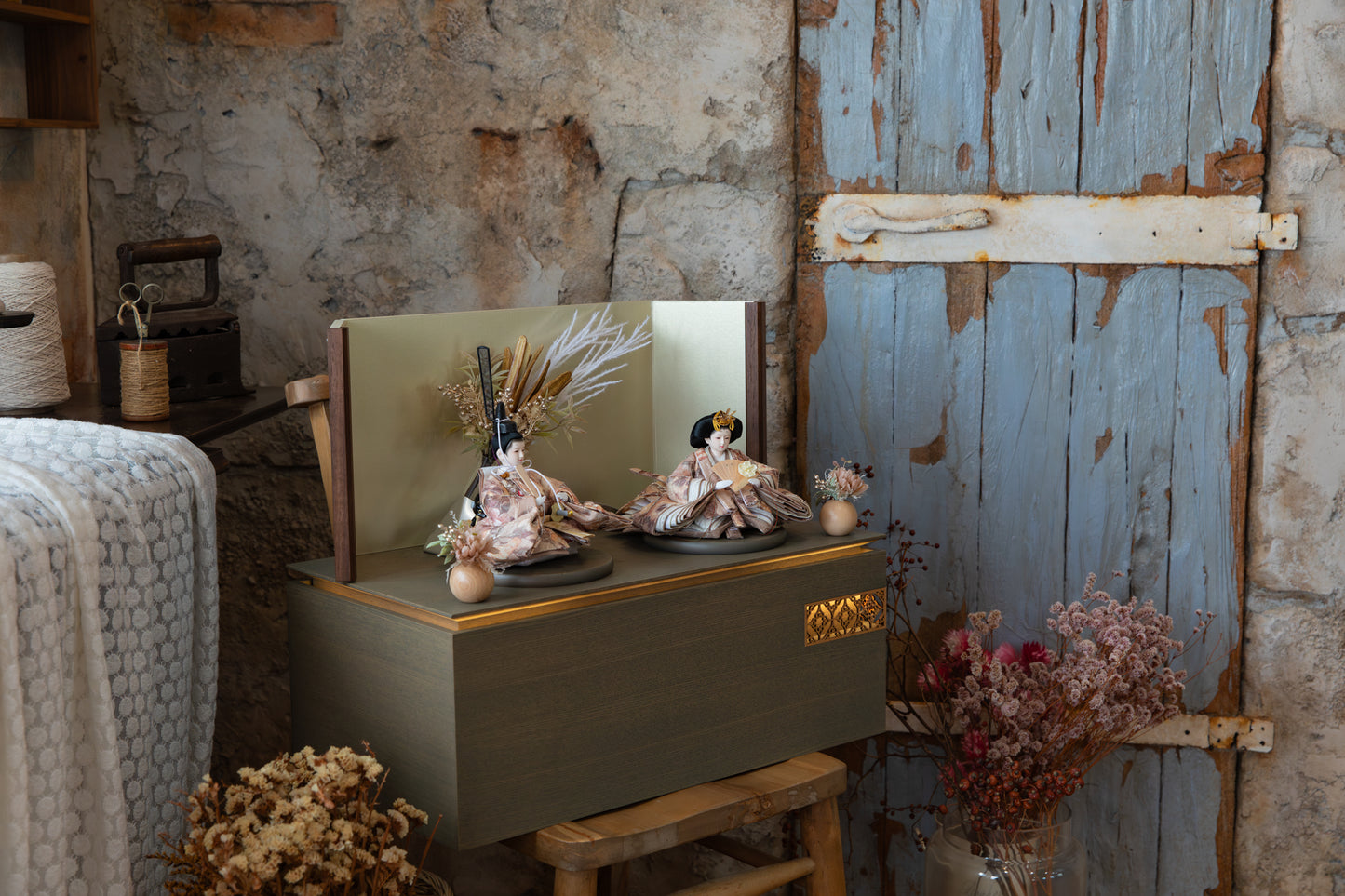 №073318|Antique flower|収納|モダン|