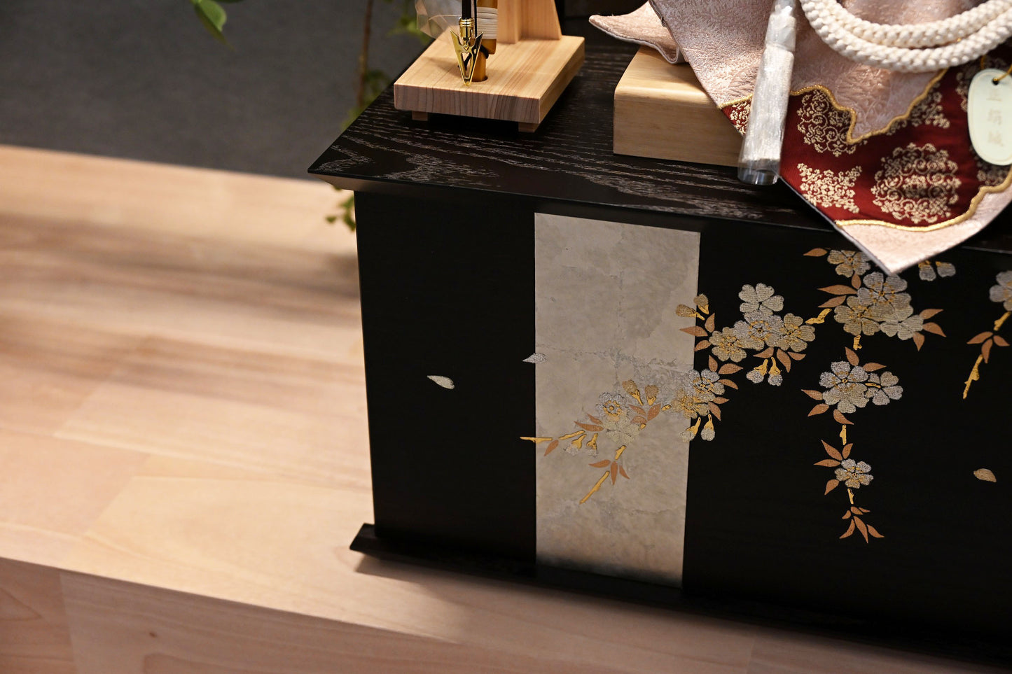 №085527|夜桜|収納飾り|コンパクト|