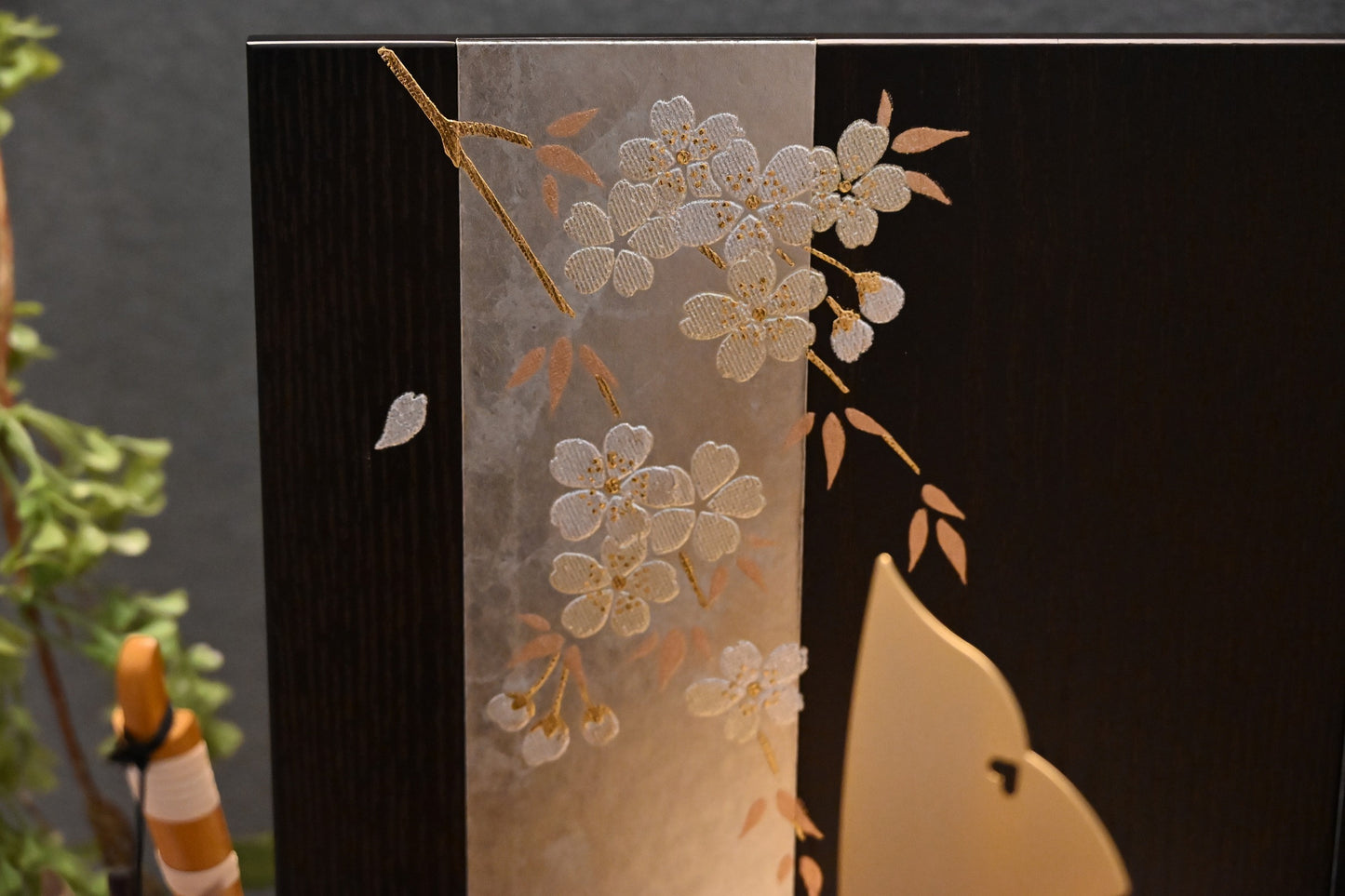 №085527|夜桜|収納飾り|コンパクト|